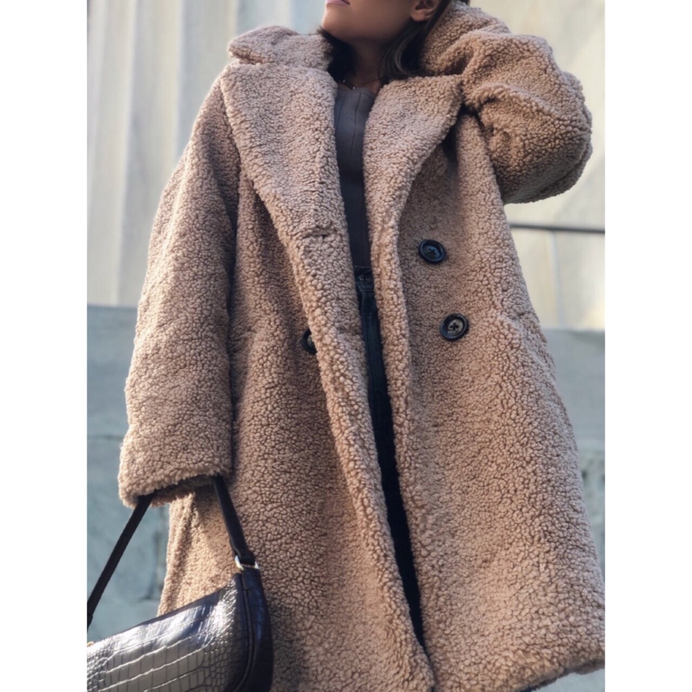 Last 1✨Harper Teddy Coat - Taupe - Picture 8 of 8